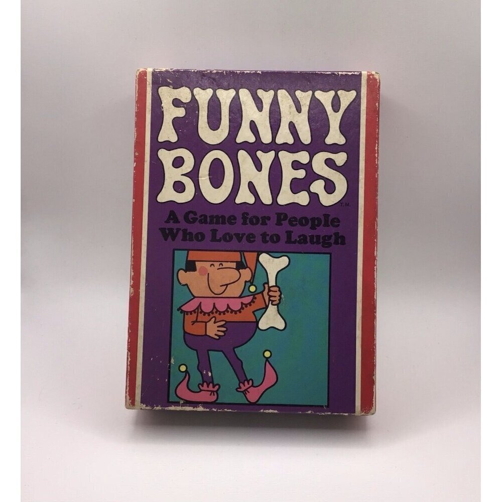 VINTAGE 1968 PARKER BROTHERS FUNNY BONES , A GAME FOR PEOPLE WHO LOVE TO LAUGH